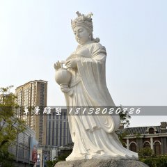 媽祖石雕，漢白玉神仙石雕