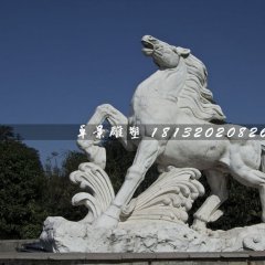馬踏浪石雕，廣場(chǎng)石雕馬