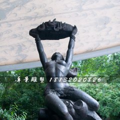 女媧補(bǔ)天銅雕，廣場(chǎng)景觀銅雕
