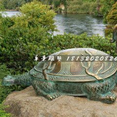 青銅龍龜?shù)袼?，公園動(dòng)物銅雕