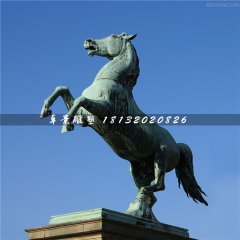 青銅馬雕塑，廣場立馬銅雕