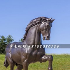 銅雕馬，公園仿真銅馬雕塑
