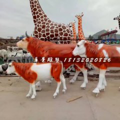 玻璃鋼牛雕塑，動物雕塑