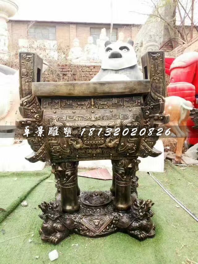 鼎盛鼎銅雕，廣場銅鼎