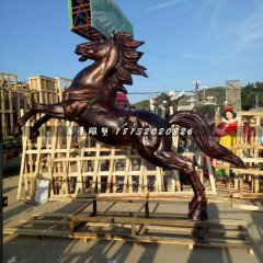 立馬銅雕，廣場動物銅雕