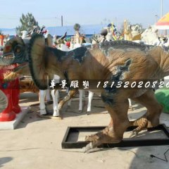 恐龍雕塑，玻璃鋼仿真動物雕塑