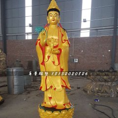 立式觀音菩薩，銅觀音雕塑