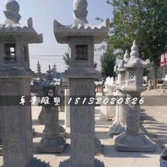 石燈雕塑，青石燈
