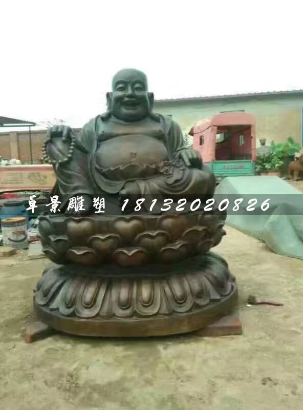 笑面佛銅雕，寺廟銅雕佛像