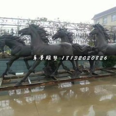 奔馬銅雕，公園動物銅雕