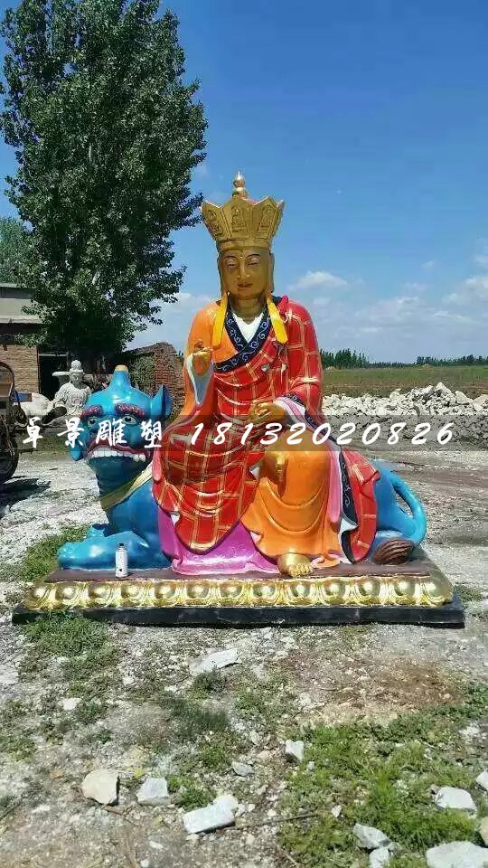 玻璃鋼地藏王雕塑，彩繪佛像雕塑