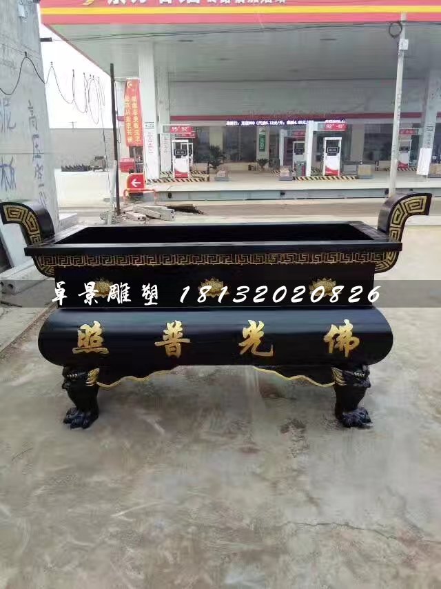 鐵香爐，寺廟方形香爐