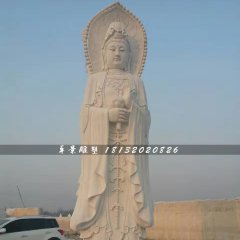 漢白玉三面觀音石雕，大型石雕佛像