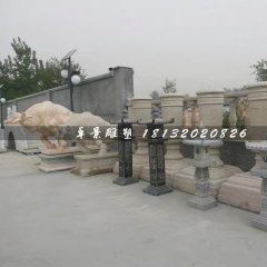 石燈雕塑，仿古石燈雕塑