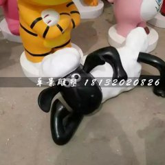小羊肖恩雕塑，卡通動物雕塑