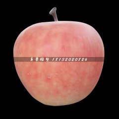 玻璃鋼蘋果雕塑，仿真水果雕塑