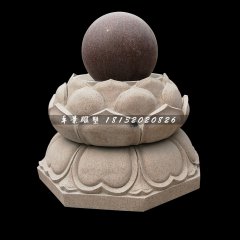 風(fēng)水球石雕，蓮花臺風(fēng)水球