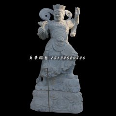 青石四大天王雕塑，石雕神仙