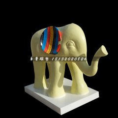 大象雕塑，玻璃鋼大象雕塑