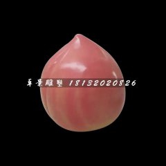 水蜜桃雕塑，玻璃鋼仿真水果雕塑
