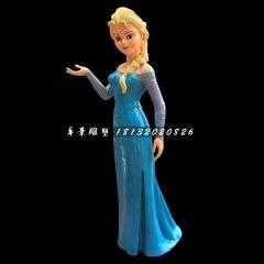 冰雪女王雕塑，玻璃鋼卡通人物雕塑