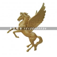 玻璃鋼飛馬，玻璃鋼動物雕塑