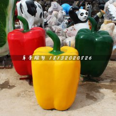 彩椒雕塑，玻璃鋼仿真蔬菜