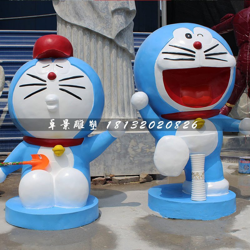 多啦a夢(mèng)雕塑，卡通動(dòng)漫雕塑 (2)
