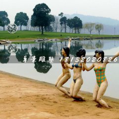 比基尼美女雕塑，玻璃鋼人物雕塑