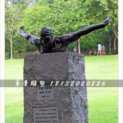 奮進銅雕，游泳銅雕