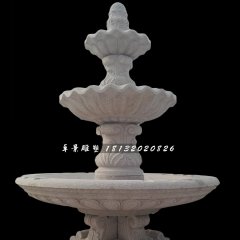 歐式噴泉雕塑，砂巖噴泉