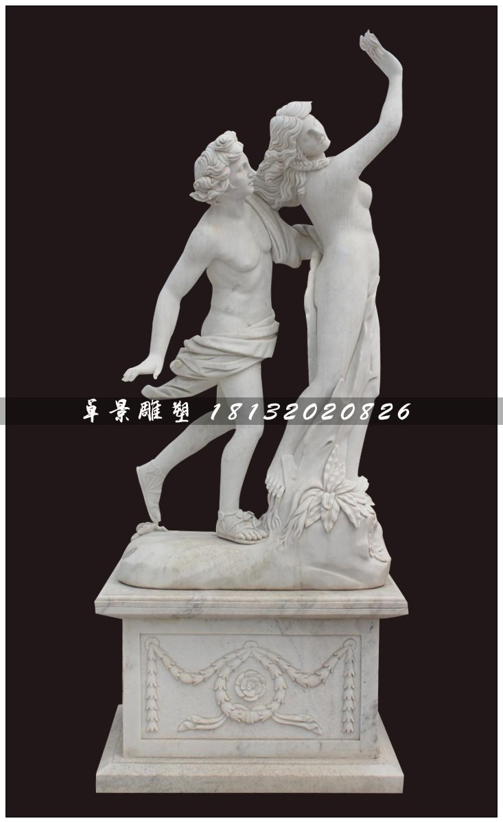 西洋人物石雕，漢白玉人物雕塑 