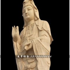 石雕觀音，寺廟立式觀音像