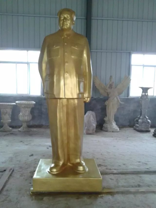 毛主席背手像，玻璃鋼偉人雕塑 (1)