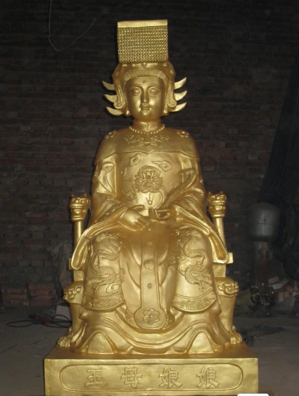 王母娘娘雕塑，玻璃鋼神仙雕塑