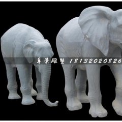 大象雕塑，仿真玻璃鋼雕塑