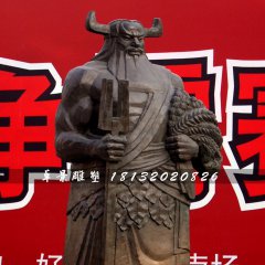 神農(nóng)銅雕，古代神話(huà)人物銅雕