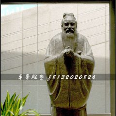 孔子銅雕，古代名人銅雕