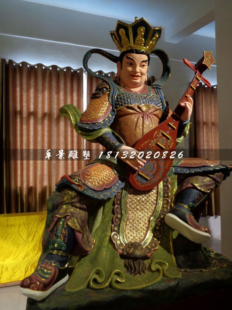 四大天王雕塑，玻璃鋼神仙 (4)