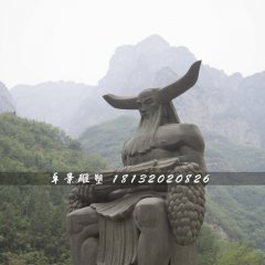 神農(nóng)雕塑，神話人物銅雕