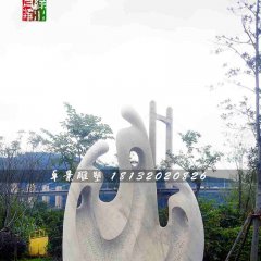 抽象人物石雕，公園景觀石雕