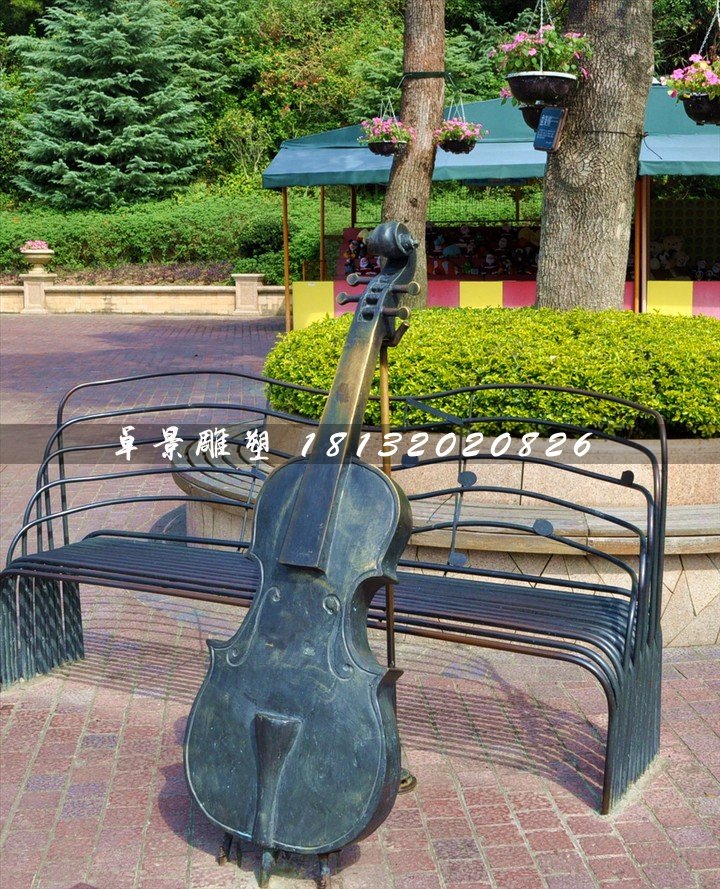 大提琴銅雕，公園景觀銅雕