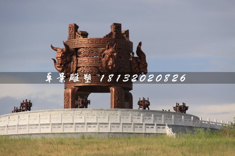 抽象銅鼎，廣場(chǎng)大型銅鼎