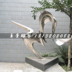 不銹鋼抽象雕塑，庭院擺件