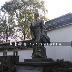 周武王銅雕，古人銅雕