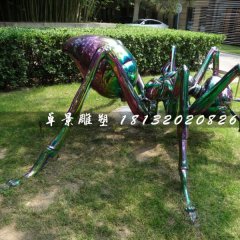 不銹鋼蜘蛛雕塑，公園動物雕塑