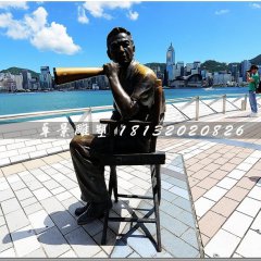 導(dǎo)演銅雕，廣場人物銅雕