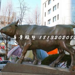 銅牛雕塑，動(dòng)物雕塑