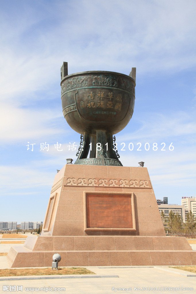 圓形銅鼎，廣場(chǎng)青銅鼎雕塑