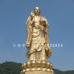地藏王菩薩銅雕，大型立式銅佛像
